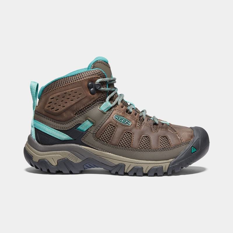 Botas De Montaña Keen Targhee Vent Mid Para Mujer Marrom/Turquesa - Botas Keen Mexico (938210-FGU)